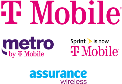 T-Mobile, Metro by T-Mobile, Sprint is now T-Mobile, and Assurance Wireless 