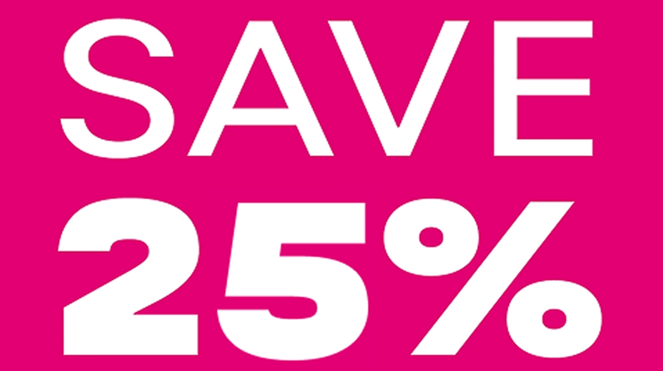 save 25%