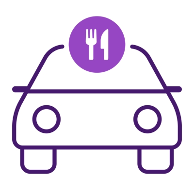 Un ícono de un auto