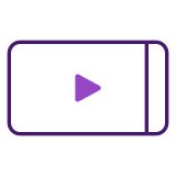 Phone showing a play button. 