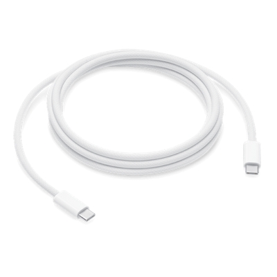 White charging cable