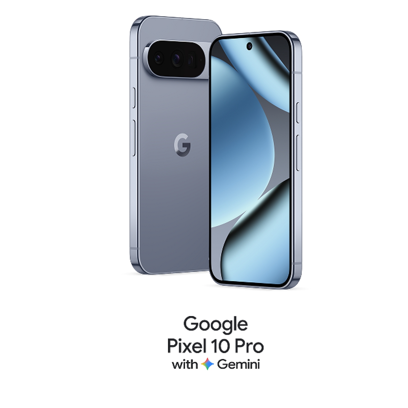 Front and back of the Google Pixel 10 Pro.