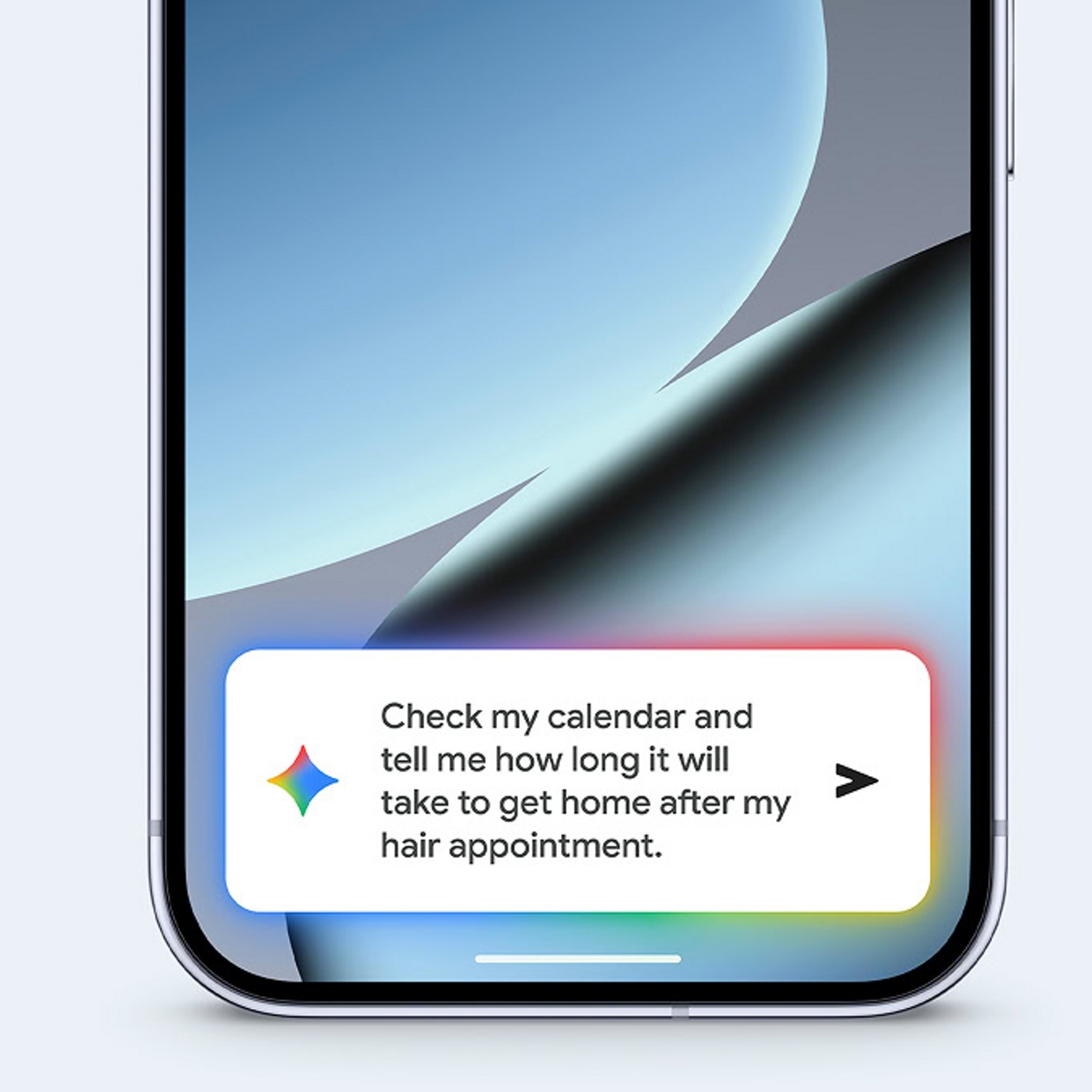 A Google Pixel 10 Pro screen displays a task given to Gemini to check a calendar for details.