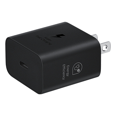 Black 25w travel adapter