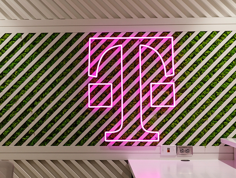 T-Mobile neon sign