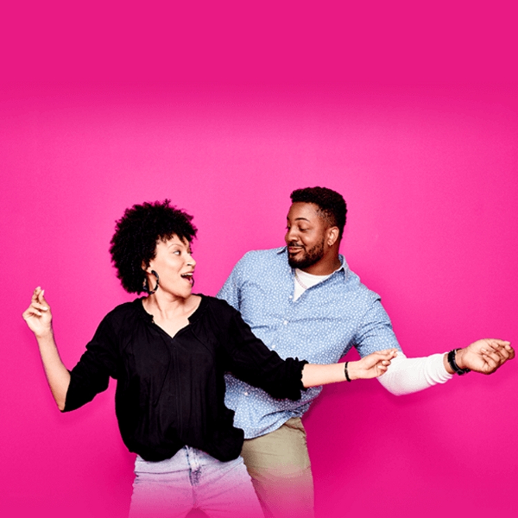 Couple dancing with each other