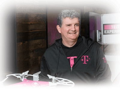 Brian smiling with a drone
