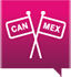 Flag of mexico  and Canada icon